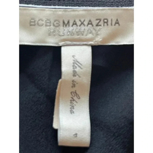BCBGMAXAZRIA RUNWAY Color Block Mini Dress size 4 - Picture 4 of 12